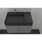 Castello Usa Amazon 30-inch Gray Left Vanity Set with Black Top and Gold Handles CB-MC-30G-GLD-2056L-BL - alternate 3